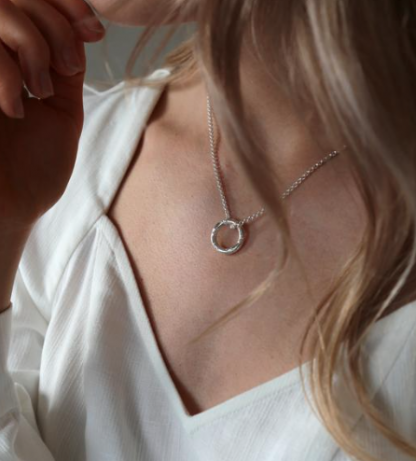 Tutti & Co Rope Necklace Silver NE507S