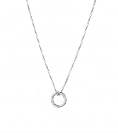 Tutti & Co Rope Necklace Silver NE507S - Image 2