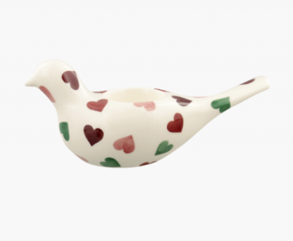 Emma Bridgewater Pink & Green Hearts Dove Candle