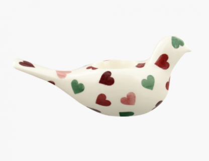 Emma Bridgewater Pink & Green Hearts Dove Candle - Image 2