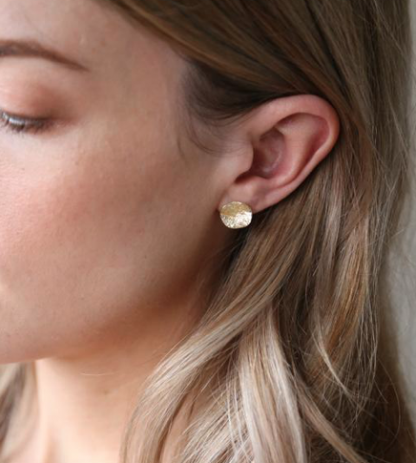 Tutti & Co Shell Earrings Gold EA355G - Image 2