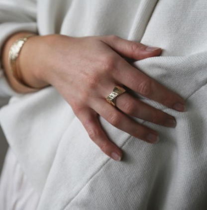 Tutti & Co Flair Ring Gold RN285G - Image 2