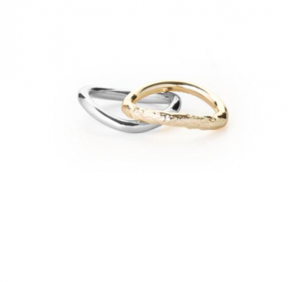 Tutti & Co Two Tone Palm Rings RN289S - Image 2