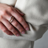 Tutti & Co Two Tone Palm Rings RN289S