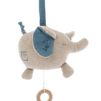Moulin Roty Sous Mon Baobab Musical Elephant Soft Toy 669057