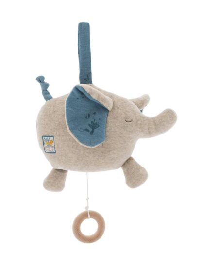 Moulin Roty Sous Mon Baobab Musical Elephant Soft Toy 669057