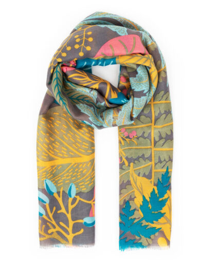 Powder Winter Garden Print Scarf