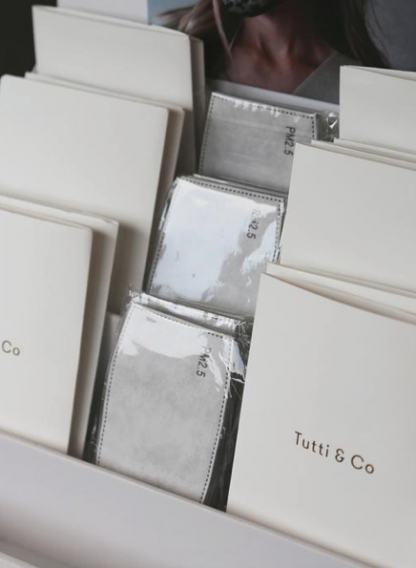 Tutti & Co Organic Cotton Face Mask-Starlight - Image 3