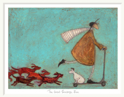 Sam Toft Limited Edition Print - The Great Sausage Run - Image 2
