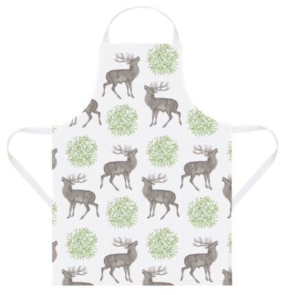 Thornback & Peel Stag & Mistletoe Apron - Image 2