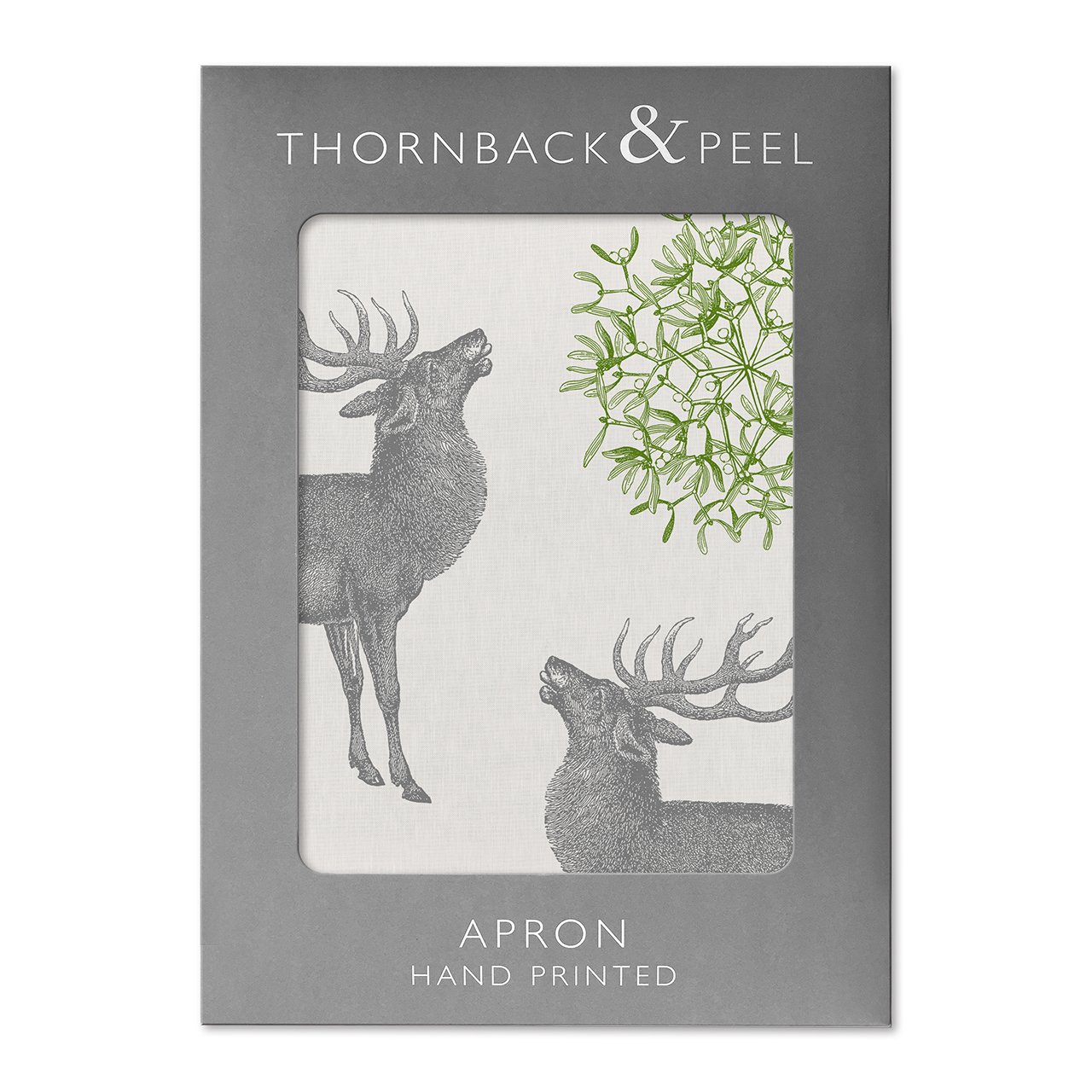 Thornback & Peel Stag & Mistletoe Apron - Image 3