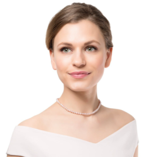 Claudia Bradby White Button Pearl Choker