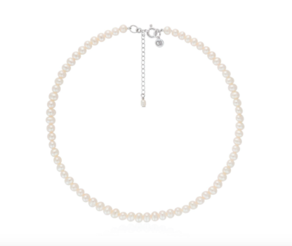 Claudia Bradby White Button Pearl Choker - Image 2