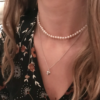 Claudia Bradby White Button Pearl Choker - Image 4