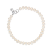 Claudia Bradby White Button Pearl Bracelet