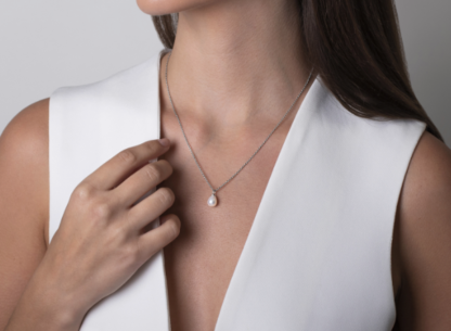 Claudia Bradby Favourite Pearl Drop Necklace - Image 2