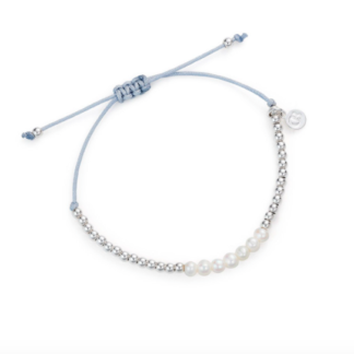 Claudia Bradby Abacus White Pearl Friendship Bracelet