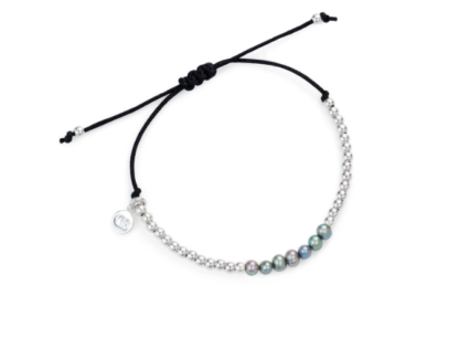 Claudia Bradby Abacus Silver Pearl Friendship Bracelet