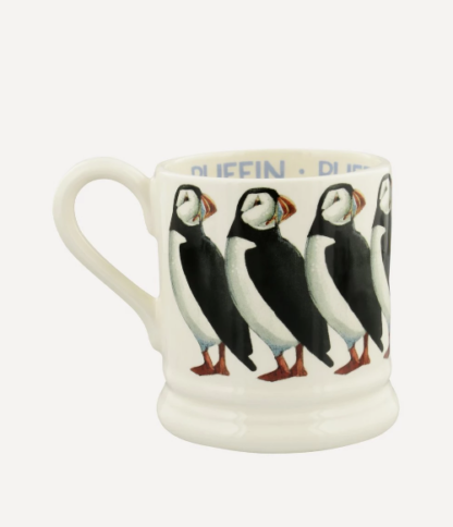 Emma Bridgewater Birds Puffin 1/2 pint mug at Gifted Boston Spa product photo