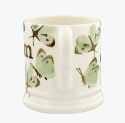 Emma Bridgewater Green Cabbage White Butterfly Mum 1/2 Pint Mug Boxed - Image 3