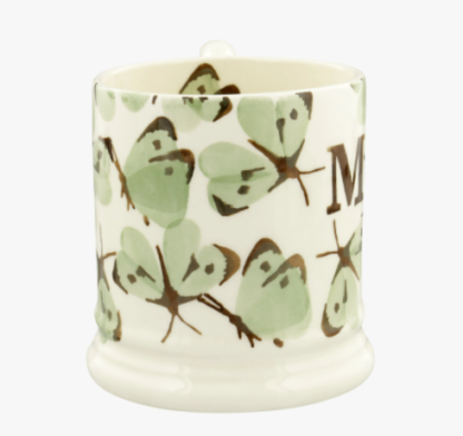 Emma Bridgewater Green Cabbage White Butterfly Mum 1/2 Pint Mug Boxed - Image 4