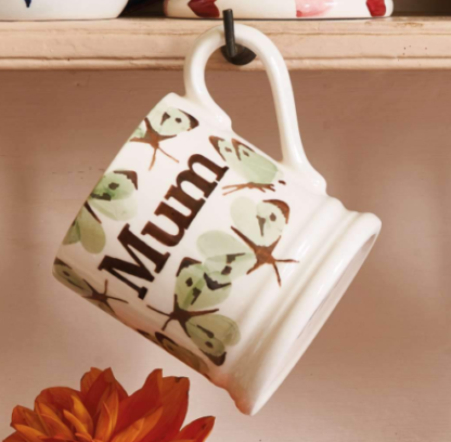 Emma Bridgewater Green Cabbage White Butterfly Mum 1/2 Pint Mug Boxed - Image 5