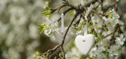Branche D'Olive Ceramic Heart Cloud