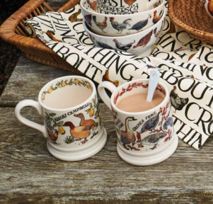Emma Bridgewater Farmyard Birds Set Of 2 1/2 Pint Mugs Boxed - Image 2
