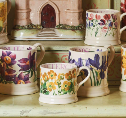 Emma Bridgewater Flowers Pasque Flower 1/2 Pint Mug - Image 4