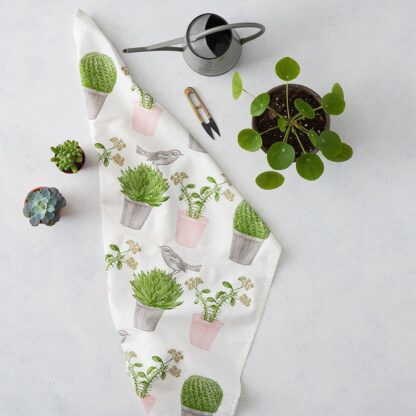 Thornback & Peel Cactus & Bird Tea Towel - Image 3