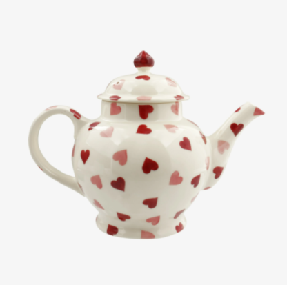 Emma Bridgewater Pink Hearts 4 Mug Teapot Boxed - Image 2