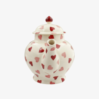 Emma Bridgewater Pink Hearts 4 Mug Teapot Boxed - Image 3