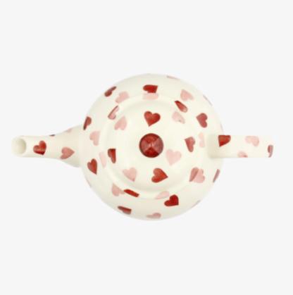 Emma Bridgewater Pink Hearts 4 Mug Teapot Boxed - Image 5