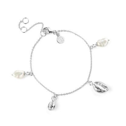 Claudia Bradby Dreamcatcher Cowrie and Pearl Bracelet - Image 2