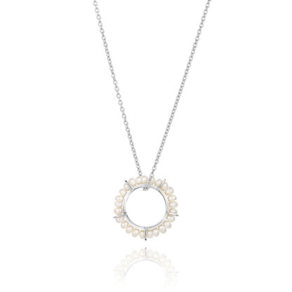 Claudia Bradby Circle Of Life Pearl Ring Long Pendant - Image 5