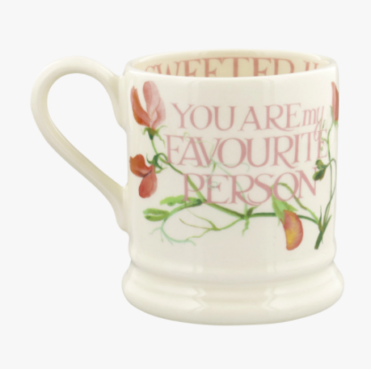 Emma Bridgewater Sweet Pea Darling Mum 1/2 Pint Mug - Image 2