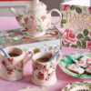 Emma Bridgewater Sweet Pea Love & Kisses 2 Mug Teapot Boxed - Image 2