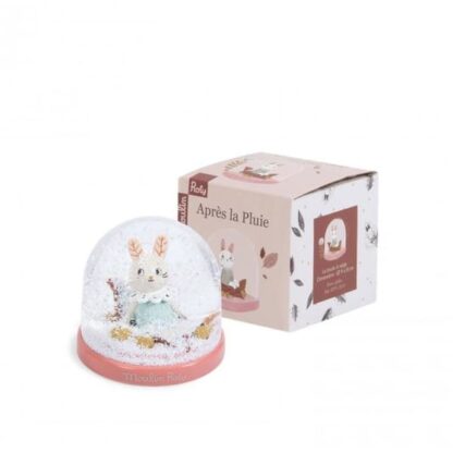 Moulin Roty Apres le Pluie Rabbit Snow Globe - Image 3