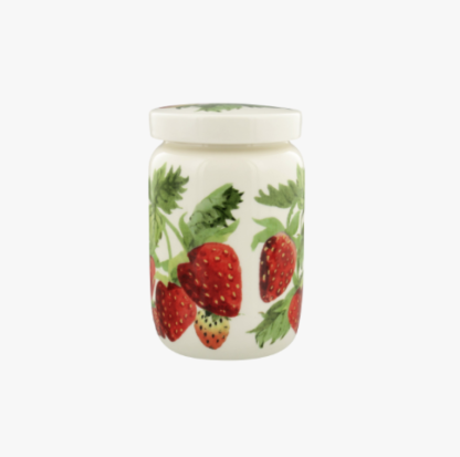 Emma Bridgewater Vegetable Garden Strawberries Medium Jam Jar With Lid - Image 3