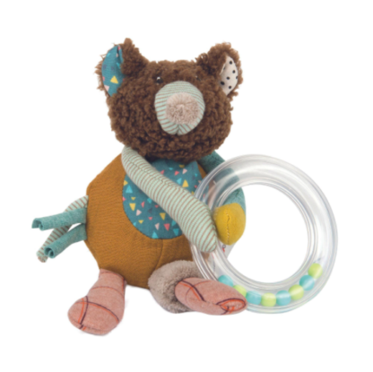 Moulin Roty Bear Bead Rattle