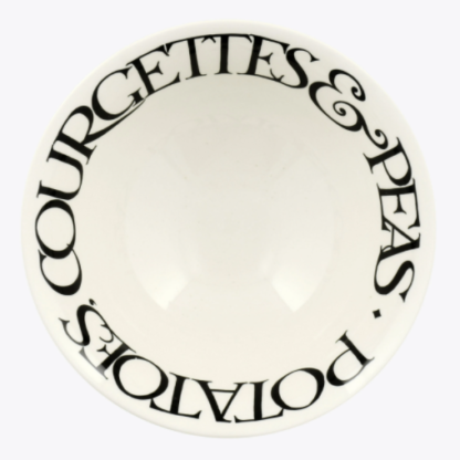 Emma Bridgewater Black Toast Courgettes & Peas Medium Serving Bowl - Image 2