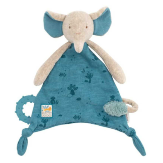 Moulin Roty Sous Mon Baobab Doudou Elephant Comforter