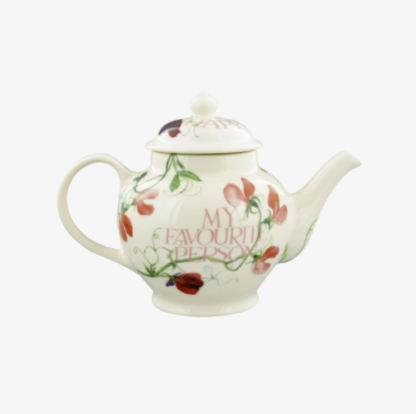 Emma Bridgewater Sweet Pea Love & Kisses 2 Mug Teapot Boxed - Image 3