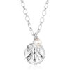 Claudia Bradby Honey bee silver charm necklace