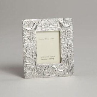 Lancaster & Gibbings Pewter BIRDS MINI PHOTO FRAME (MEDIUM)