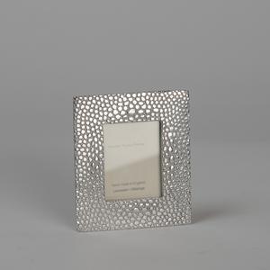 Lancaster & Gibbings Pewter SHAGREEN MINI PHOTO FRAME (SMALL)