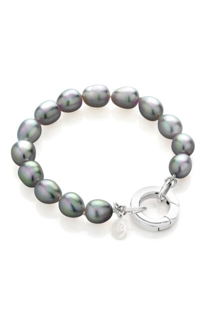 Claudia Bradby Biography Silver Pearl Bracelet