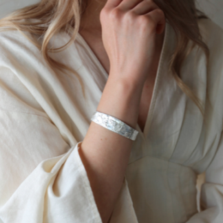Tutti & Co Cloud Bangle Silver O