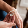 Claudia Bradby Honey bee pearl silver coin toggle bracelet - Image 2