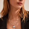 Pilgrim-Clarity Silver Double Necklace